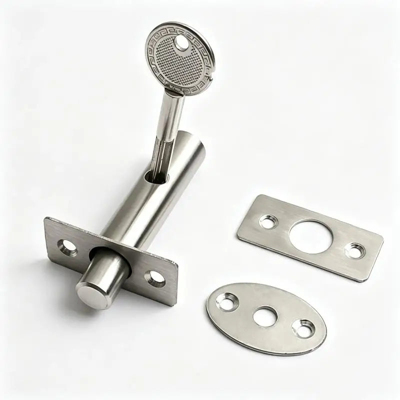 Stainless Steel Anti-theft Concealed Door Lock Safe Key Suitable Home Qme