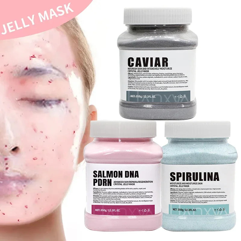 Floral-scented Moisturizing Jelly Mask Nourishes Softens Skin Crystal Qme