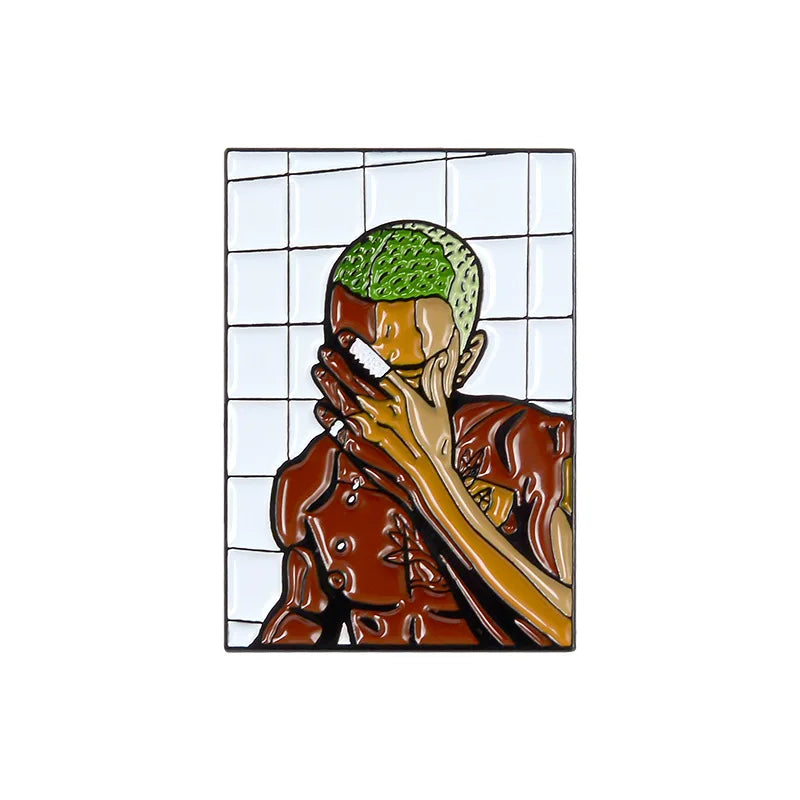 Frank Capra Cartoon Lapel Pins Brooches Backpack Metal Badges Vintage Classics Fashion Retro Jewelry Gifts Collection Wholesale Qme style 1