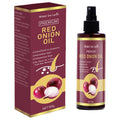 Red Onion Hair Oil—Moisturizing and Hydrating Hair Care Essence, Nourishes and Smooths Hair, Suitable for All Hair Types, 100g Bottle/Travel-Friendly Qme 100g Box