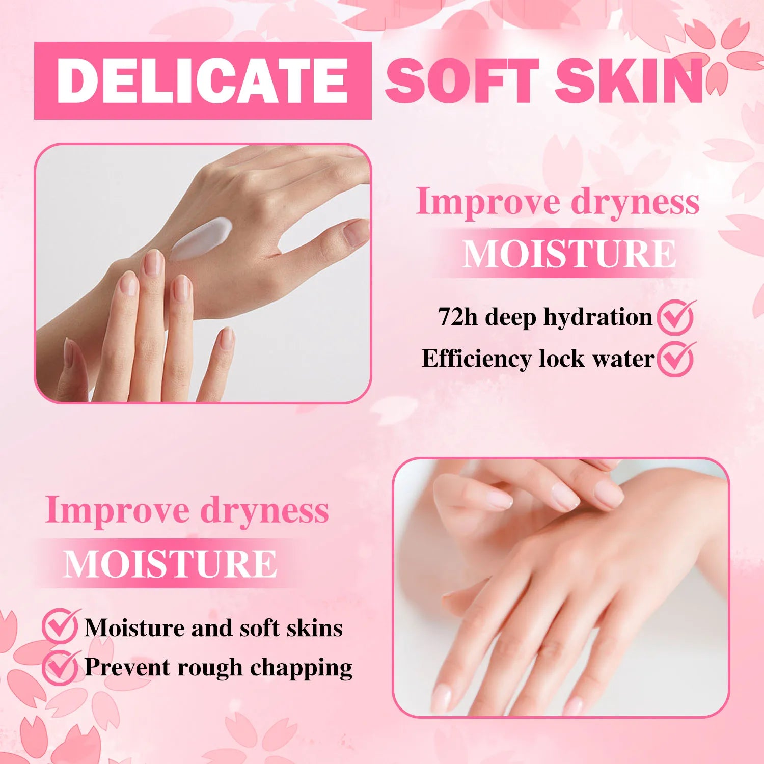 5-Piece Tender Smooth Hand Cream Moisturizing Water Locking Qme