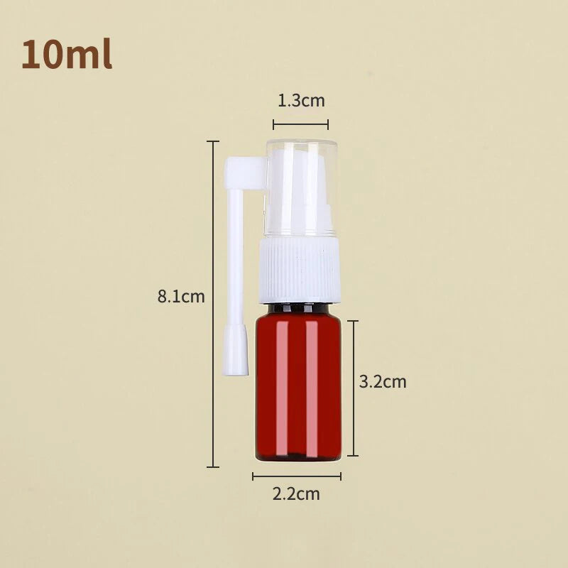 10- PET Spray Bottle Elephant Trunk Nasal Cosmetic Jars Pot Sample Qme 10ml