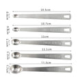 5Pcs/Set Measuring Spoon Stainless Steel Coffee Seasoning Multiple Size Spoon. Qme 5Pcs