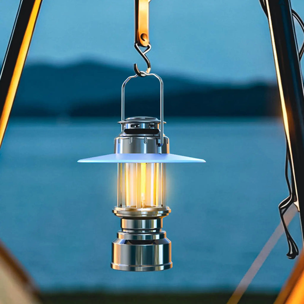 LED Lantern Rechargeable Stepless Dimming Vintage Waterproof Outdoor Qme China Mainland