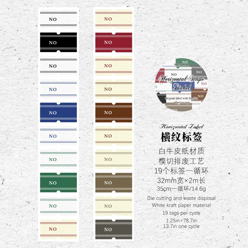 TIANZI 40mm*2m Labeling primitives Decorative Tape Creative Washi Tape Back to School School Stationery Qme E5 40mm X 2m