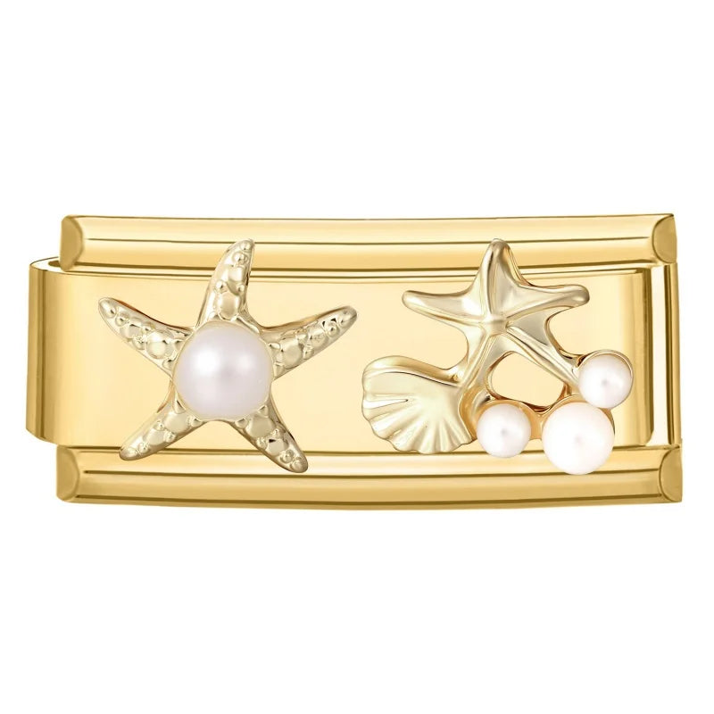 Sweet Flowers Butterfly Cute Heart Bows Italian Charm Link Gold Fit