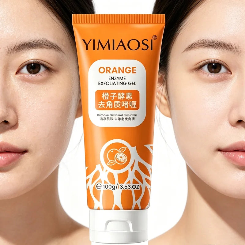 Orange Flavor Exfoliating Gel Mild Body Scrub Smooth Skin Texture Qme