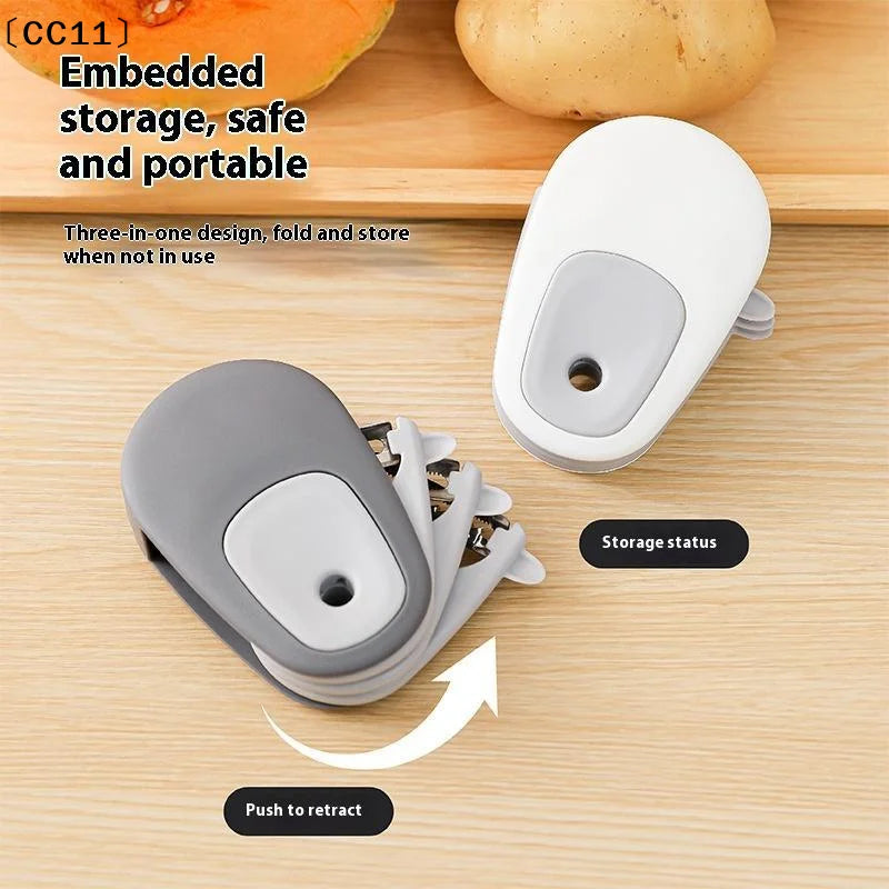 3-in-1 Portable Fruit Cucumber Peeler Vegetable Tools Outdoor Home Qme