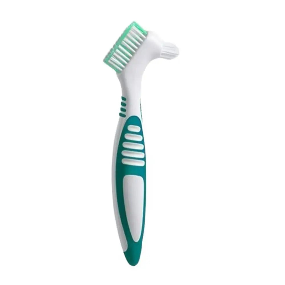 Denture Brush Toothbrush Multi-layered Bristles Anti-slip Handle Qme B