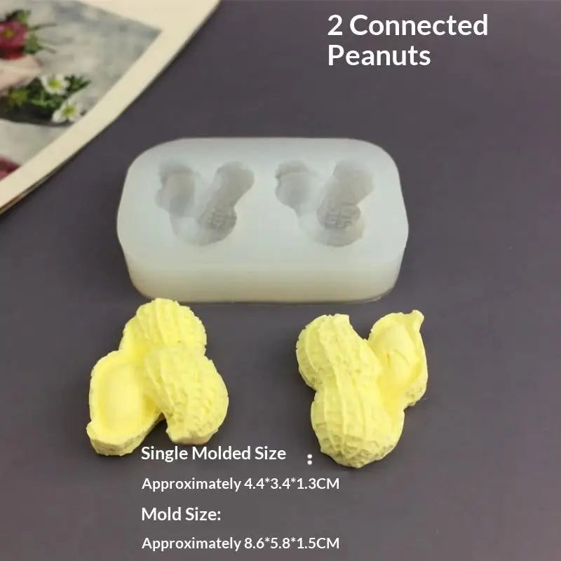 2 8 12-Cavity Peanut Design Food Grade French Mousse Cake Mould Qme 2 Consecutive