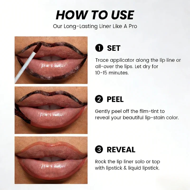 24 Hours Long Lasting Peel Off Lip Tint Waterproof Stain Tattoo Gloss Qme