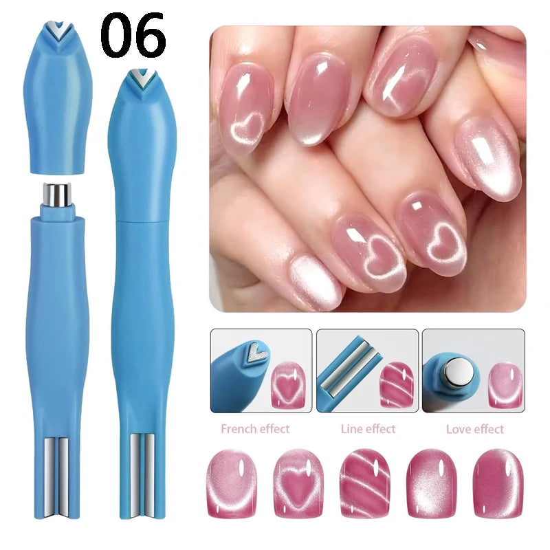 Rotating Cat Eye Nail Magnet Magnetic Sphere Multi-faceted Strong Qme 06