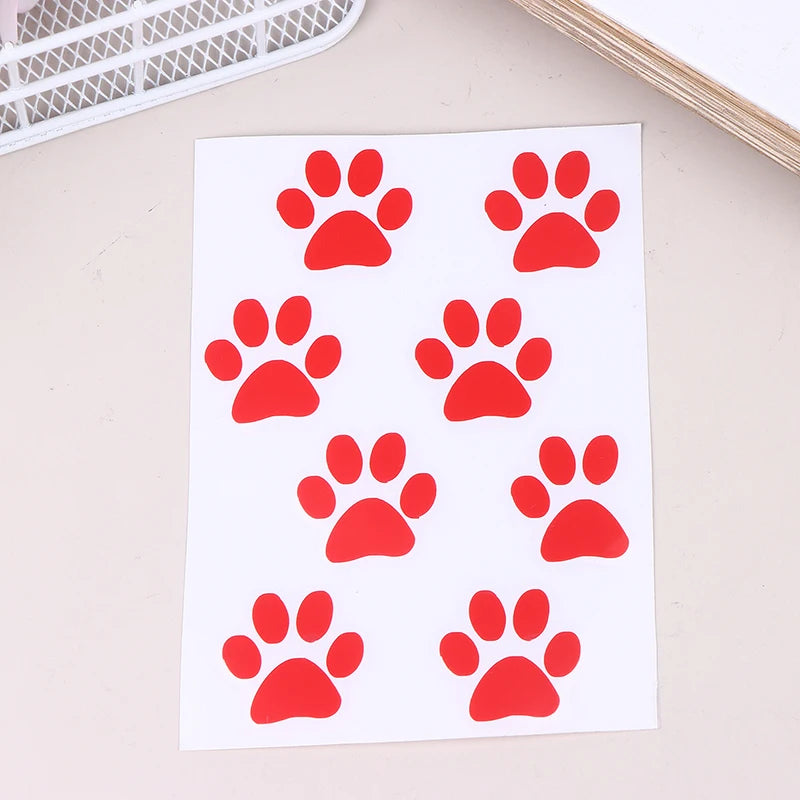 DIY Cute Cat Paw Bike E-bike Frame Reflective Stickers Bicycle Body Qme A7