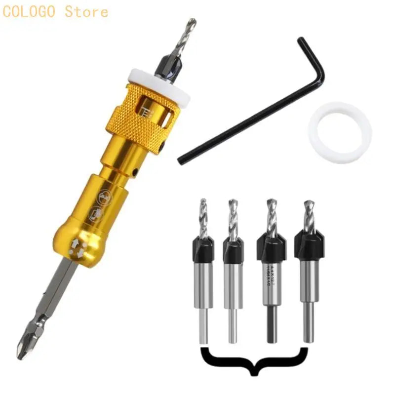 Shank Countersink Drill Bit Depth Stop Efficient Drilling D0LD Qme