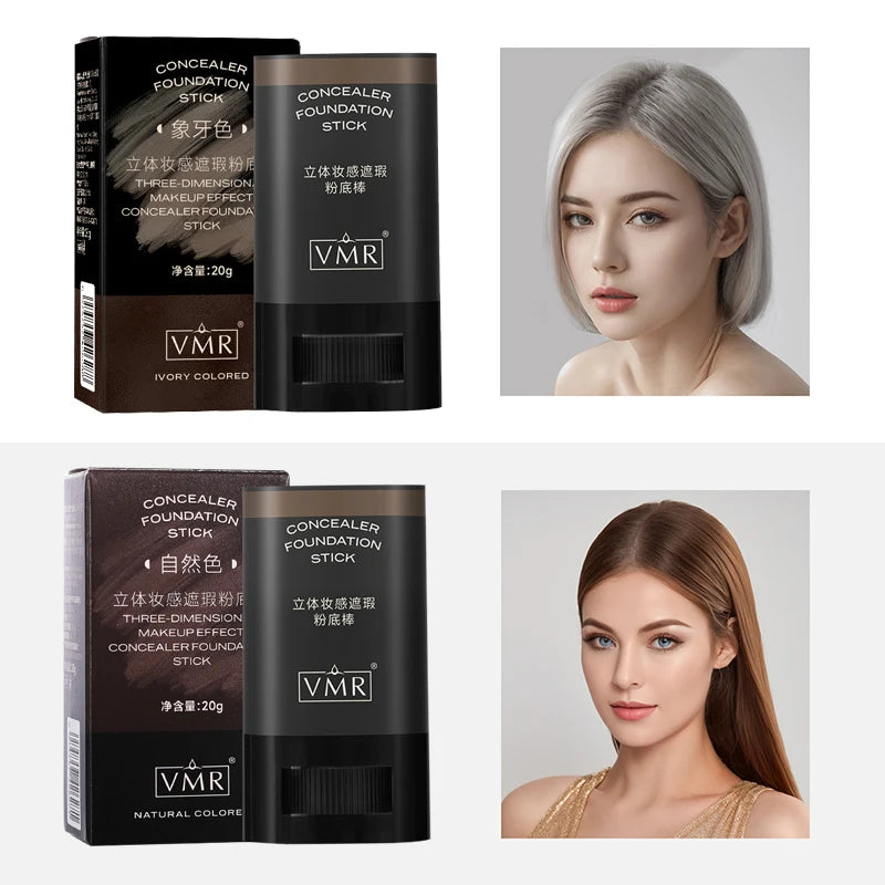 Three-dimensional Concealer Foundation Make-up Stick Waterproof Sweat Qme
