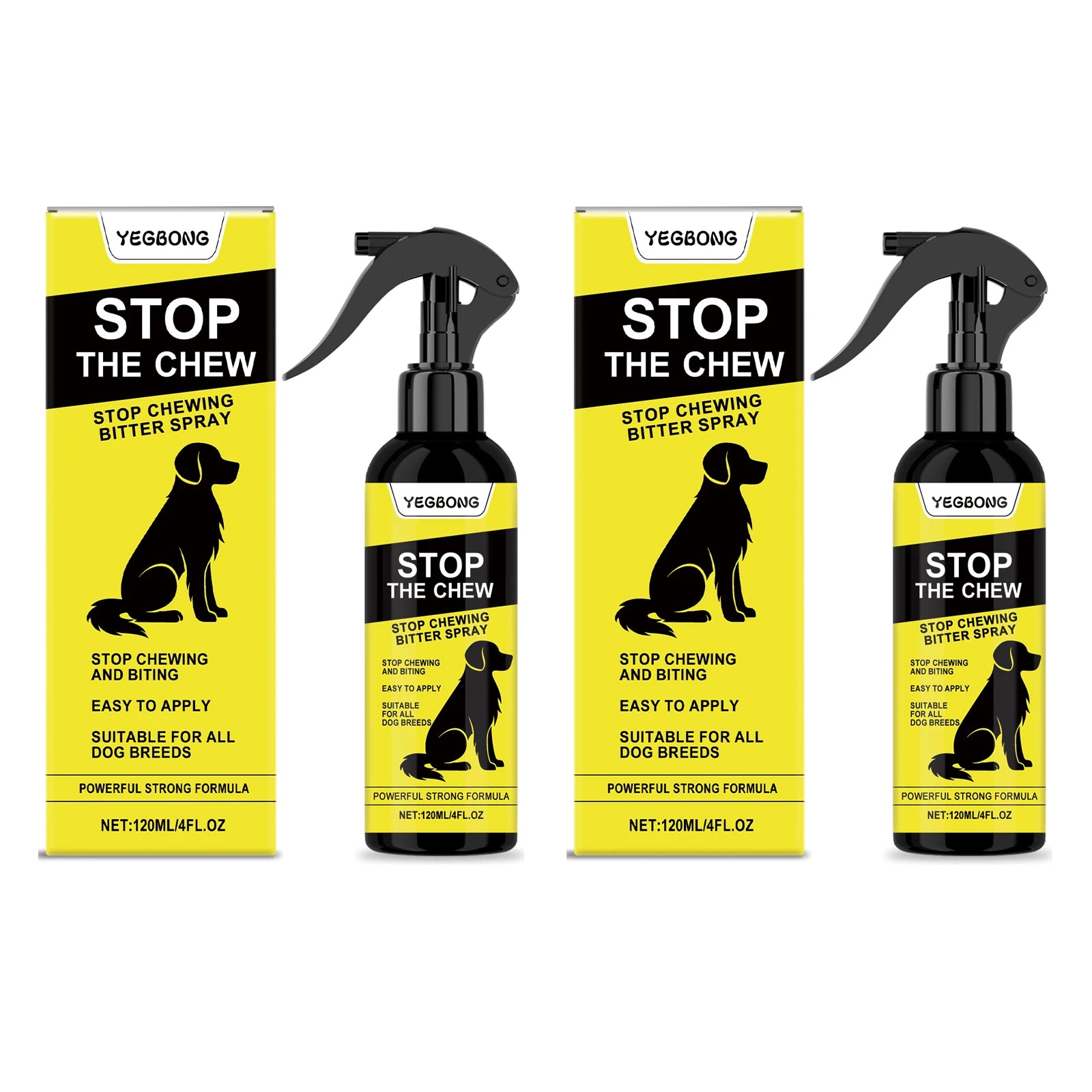 Dog Anti Chewing Spray Reduce Biting Furniture Behavior Develop Good Habits Prevent Licking Wounds Pet Stop Chewing Bitter Spray Qme 2 X 120ml Boxed