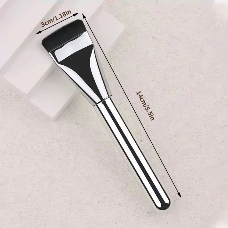 Ultra-thin Foundation Brush Korean Makeup Tool Primer Concealer Qme 1Pc Silver