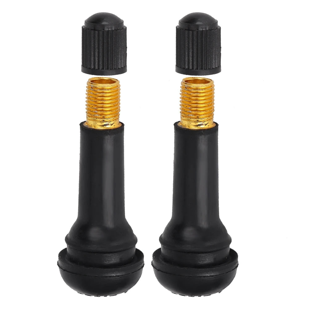 Car Tire Valve Stem TR414 Tire Valve Stem Valve Stem TR414 Wheel Snap Tire Valves Stem with Dust without Valve Qme