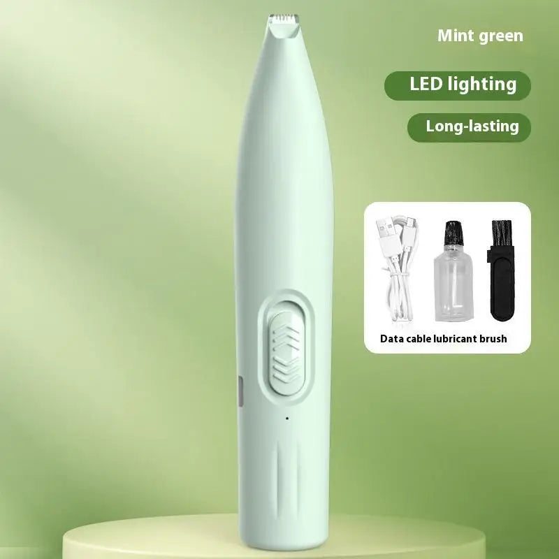 USB Rechargeable Pet Foot Grooming Razor Hair Trimmer Dog Cat Qme A1