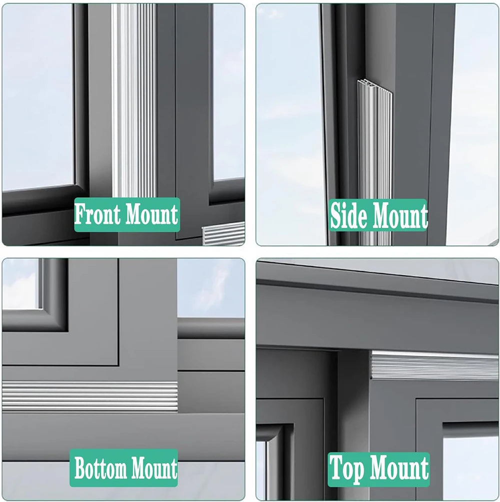 2M Door Bottom Sealing Strip TPE Flexible Cuttable Easy Installation Sliding Window Weather Stripping Triple Soundproof Strip Qme