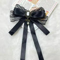New Cloth Art Bow Tie Rhinestone Crystal Bowknot Brooches Clip For Women Wedding Party Necktie Jewelry Accessories Qme Default Title
