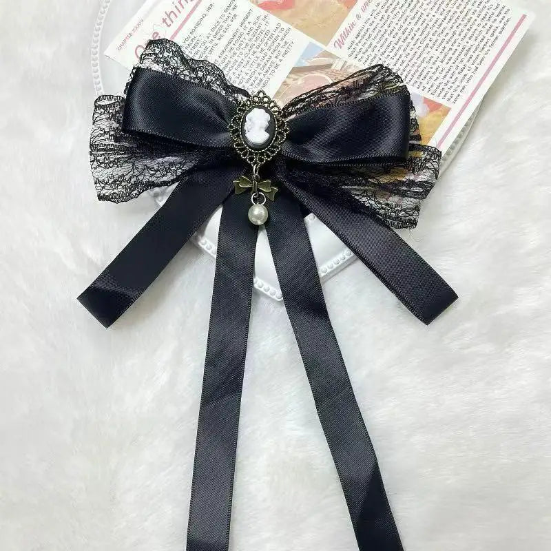 New Cloth Art Bow Tie Rhinestone Crystal Bowknot Brooches Clip For Women Wedding Party Necktie Jewelry Accessories Qme Default Title