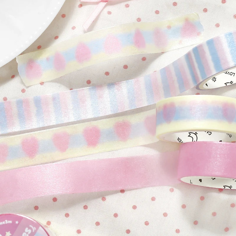 TIANZI 15mmx3m Cartoon Die-Cutting Masking Tape for Card Scrapbooking Stickers Journaling Creative Filmstrip Stationery Supplies Qme