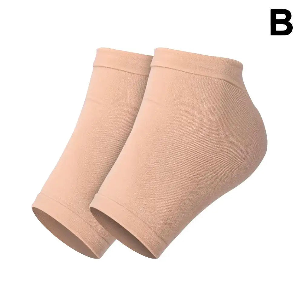 2PCS Gel Moisturizing Heel Socks Spa Sock For Foot Care Gel Heel Socks For Dry Cracked Dry Feet Skin Gel Heel Repair Socks Tools Qme B