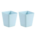2pc Hanging Cup Holders, Wall Organizers, Rolling Cart Accessories Hanging Pen Holders Storage Containers Hanging for Office Qme Blue