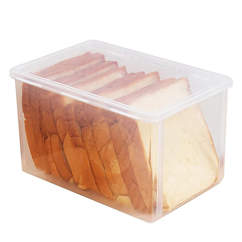 Cake Containers Airtight Box Refrigerator Clear Kitchen Bread Qme