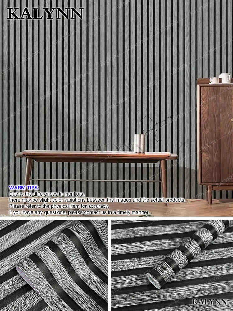 Faux Wood Grating Peel Stick Wallpaper Self Adhesive Wall Stickers Qme