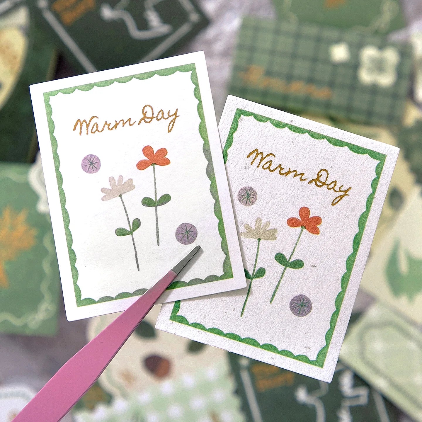 Vintage Memo Paper Sticker Pack, Background Collage Supplies for Journaling, Perfect Gifts for Birthdays & Holidays Qme