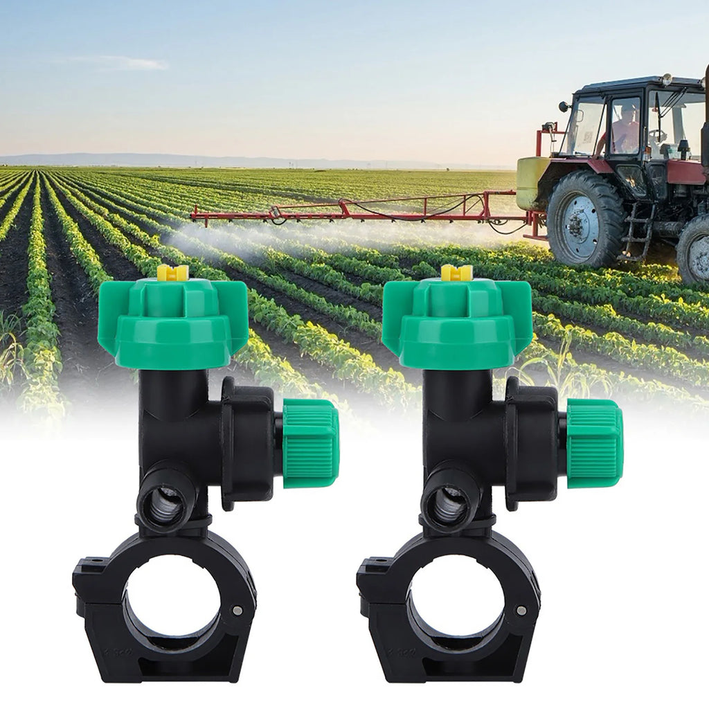 2Pcs Agricultural Sprayer Fan Nozzle External Thread Flat Fan Spray Head for Garden Farming Plant Spraying Equipment Qme