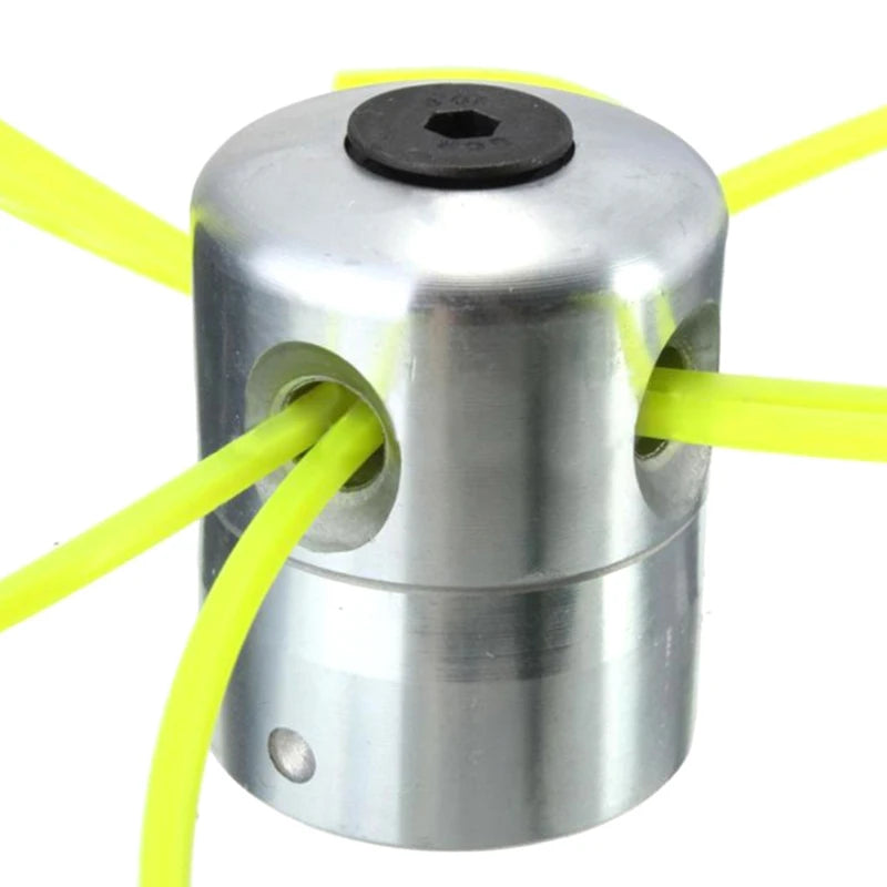 1Set Universal Aluminum Trimmer Head With Four Trimmer Lines For Brush Cutter Grass Trimmer. Qme