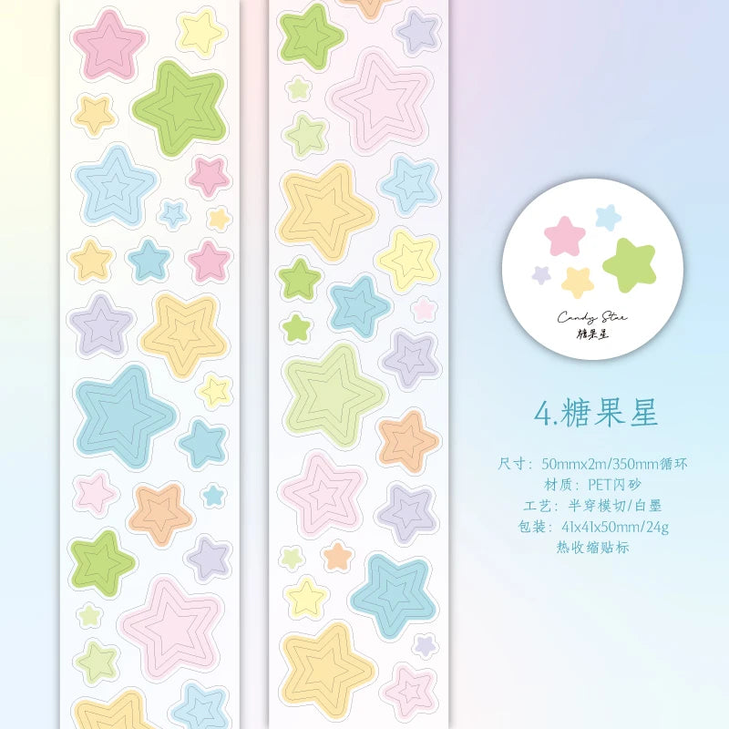 50mm*2m Cute Watercolor dots Series Washi Tape Kawaii Decorative Adhesive Scrapbook stickers Hand Made Masking Tape Stationery Qme D Hot selling item