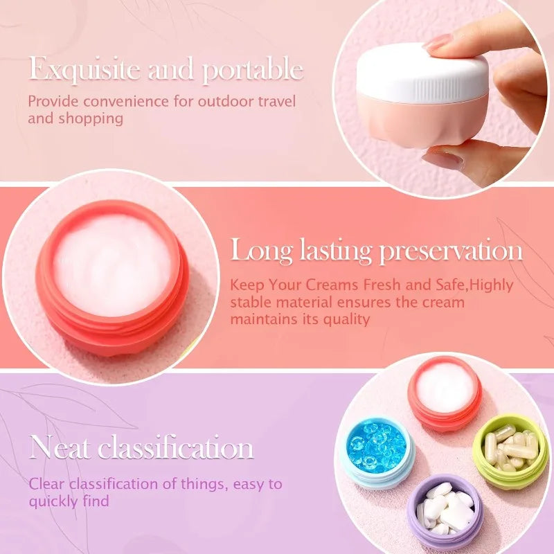 Portable Leak-proof Cosmetics Lotion Packaging Cans Silicone Cream Qme