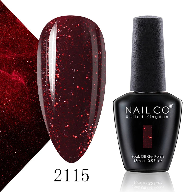 NAILCO 131 Colors Nail Gel Polish Off LED Semi Permanant Art Hybrid Qme 2115