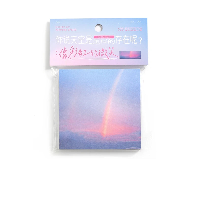 Ins Colorful Clouds To Do List 100/600 Sheets planner Student Long Style Note Paper Memo Pad Stationery School Supplies Qme A