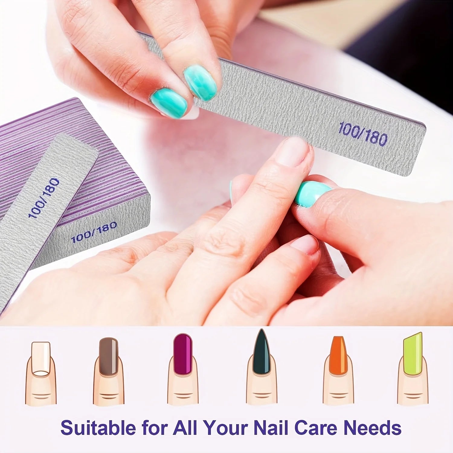 Thickened Reusable Nail File Scraper Manicure Tool | Natural Nail Shaping and Grinding Strip for Professional Pedicure Qme