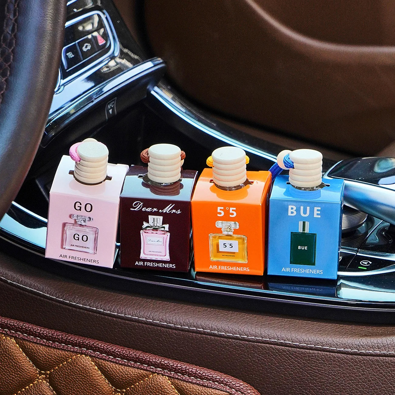 Car Hanging Air Freshener Long Lasting Fragrance Odor Eliminator Qme