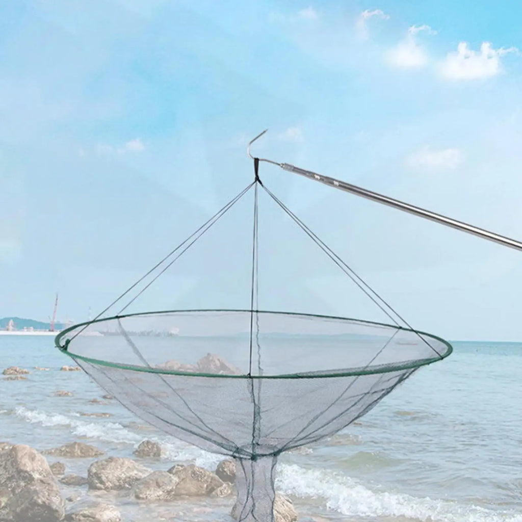 Hoop Net Fishing Round Crab Hoop Net Fishing Bridge Net Drastring Cast Nets For Fishing Collapsibles Catfish Net For Outdoor Qme
