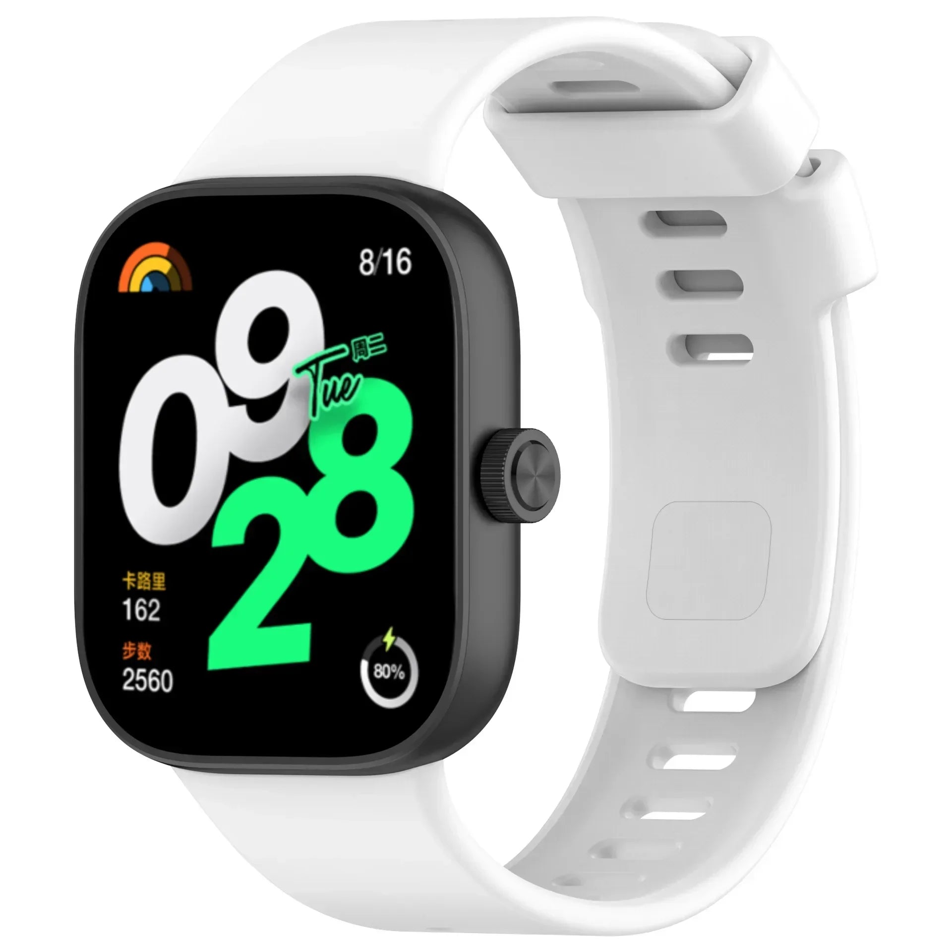 Original Silicone Strap For Redmi watch 4 SmartWatch WristBand For Redmi watch 4 Bracelet Band Watchband Sport Accessories Qme White for Xiaomi Mi Band 8