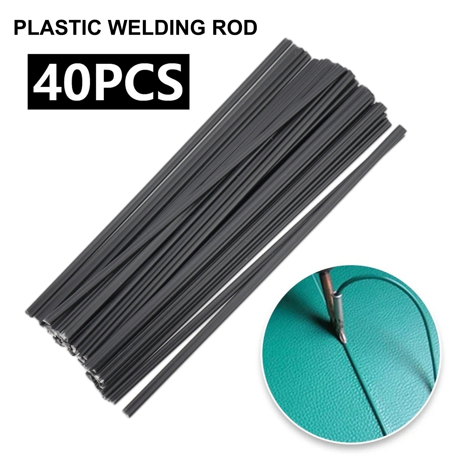 40 Pcs 200mm Length PP Black Plastic Welding Rods For Car Bumper Repair Welder Tool Herramientas Ferramentas Taladros Multitool Qme Default Title