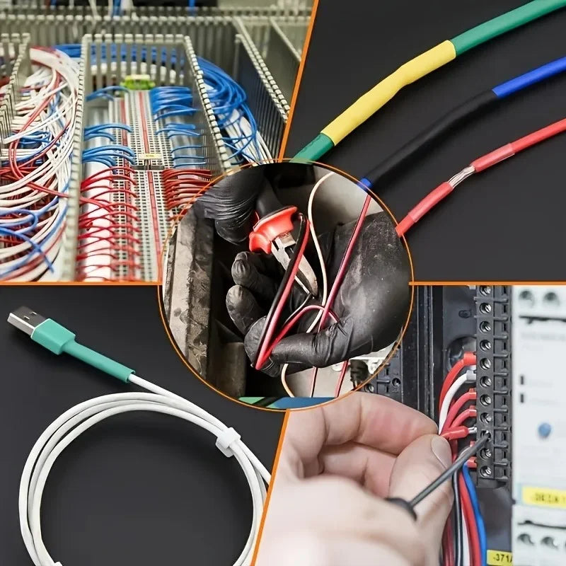 Heat Shrink Tubing • Electrical Connection Cable • Suitable for Electrical Insulation Protection Sleeves for Home Qme