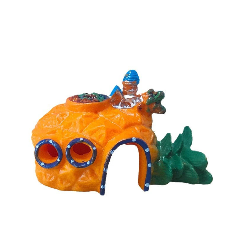 Fish Tank Decor Ornament Shrimp Hiding Shelter Mushroom Conch House Qme