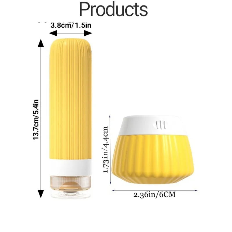 Toiletry Travel Bottle Portable Silicone Toiletries Containers Qme