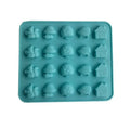 Chocolate Silicone Baking Mold Mushroom Hedgehog Squirrel House Soap Qme Blue
