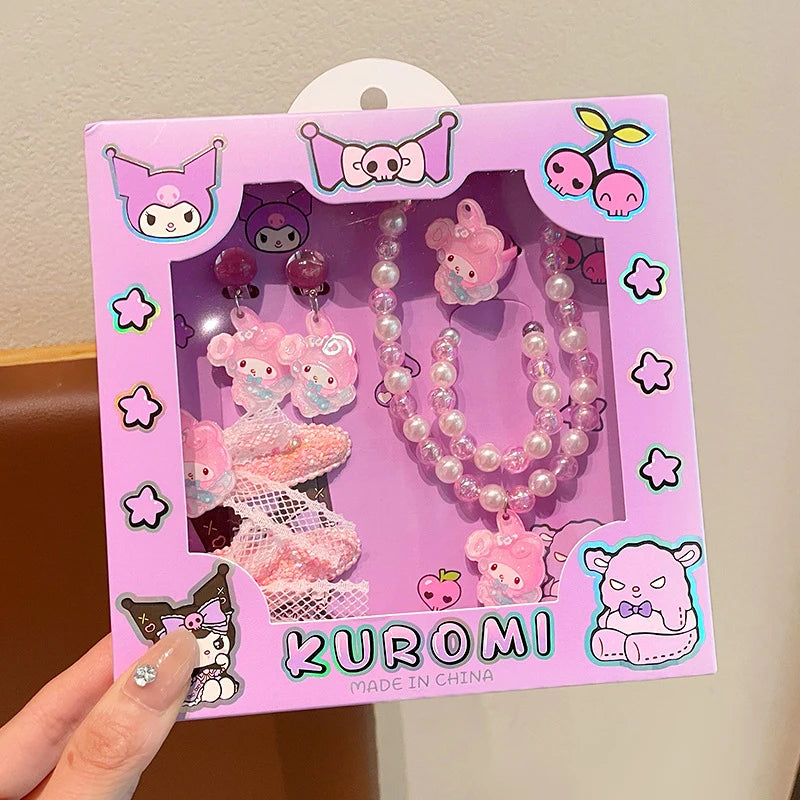 Hello Kitty Kuromi Cartoon-style Sweet Jewelry Student-style Qme