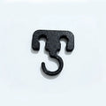 Portable Camping Hook Multifunctional Clothes Lanyard Qme black