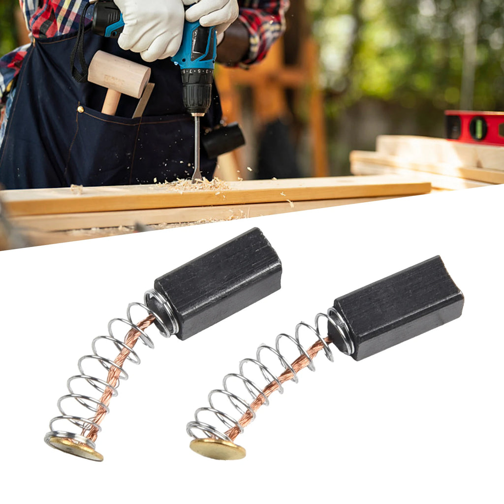 10pcs Carbon Brushes For Electric Motors 11x5x5mm Replacement Part Power Tool Accessories Qme